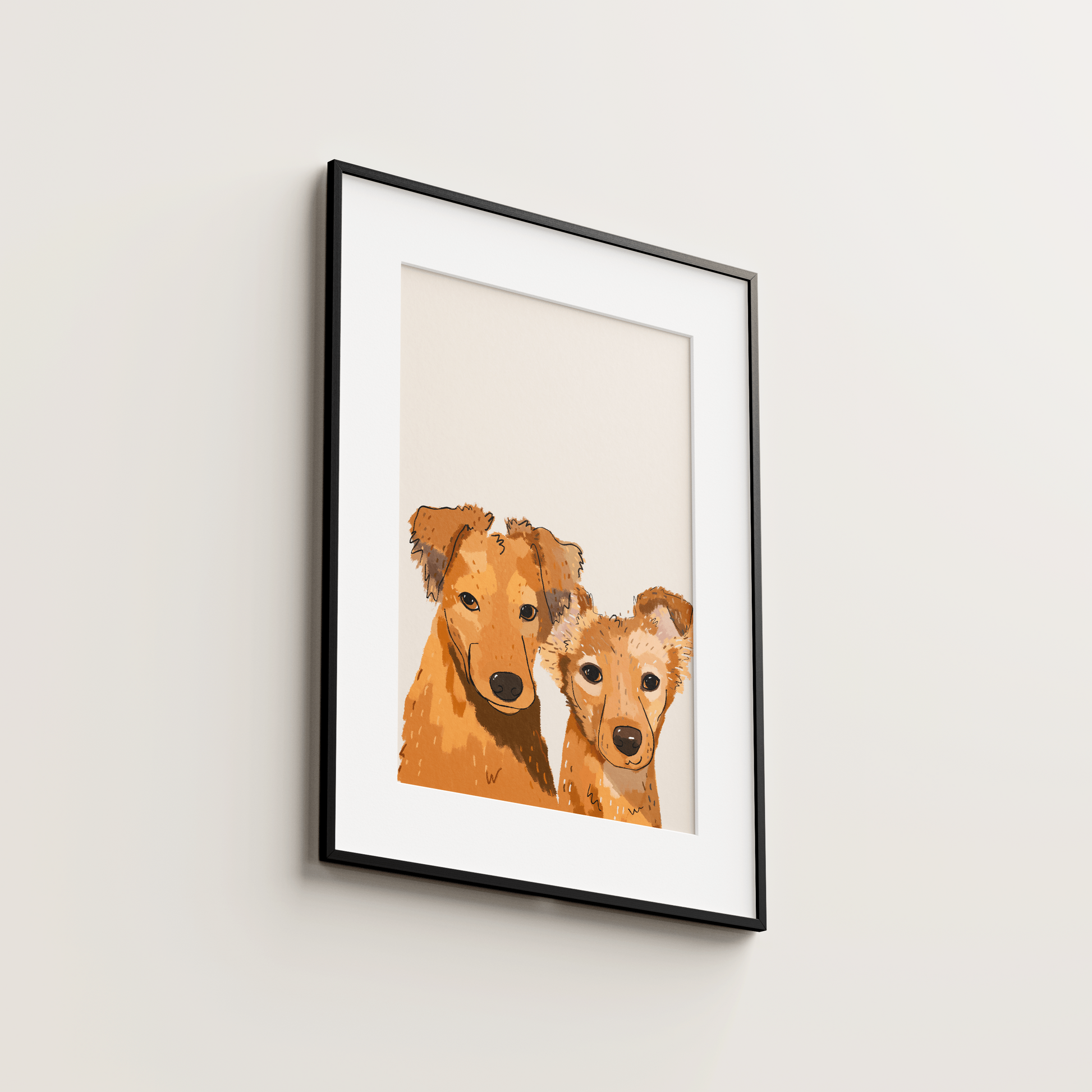 wedding dog portrait custom_ by the doggo