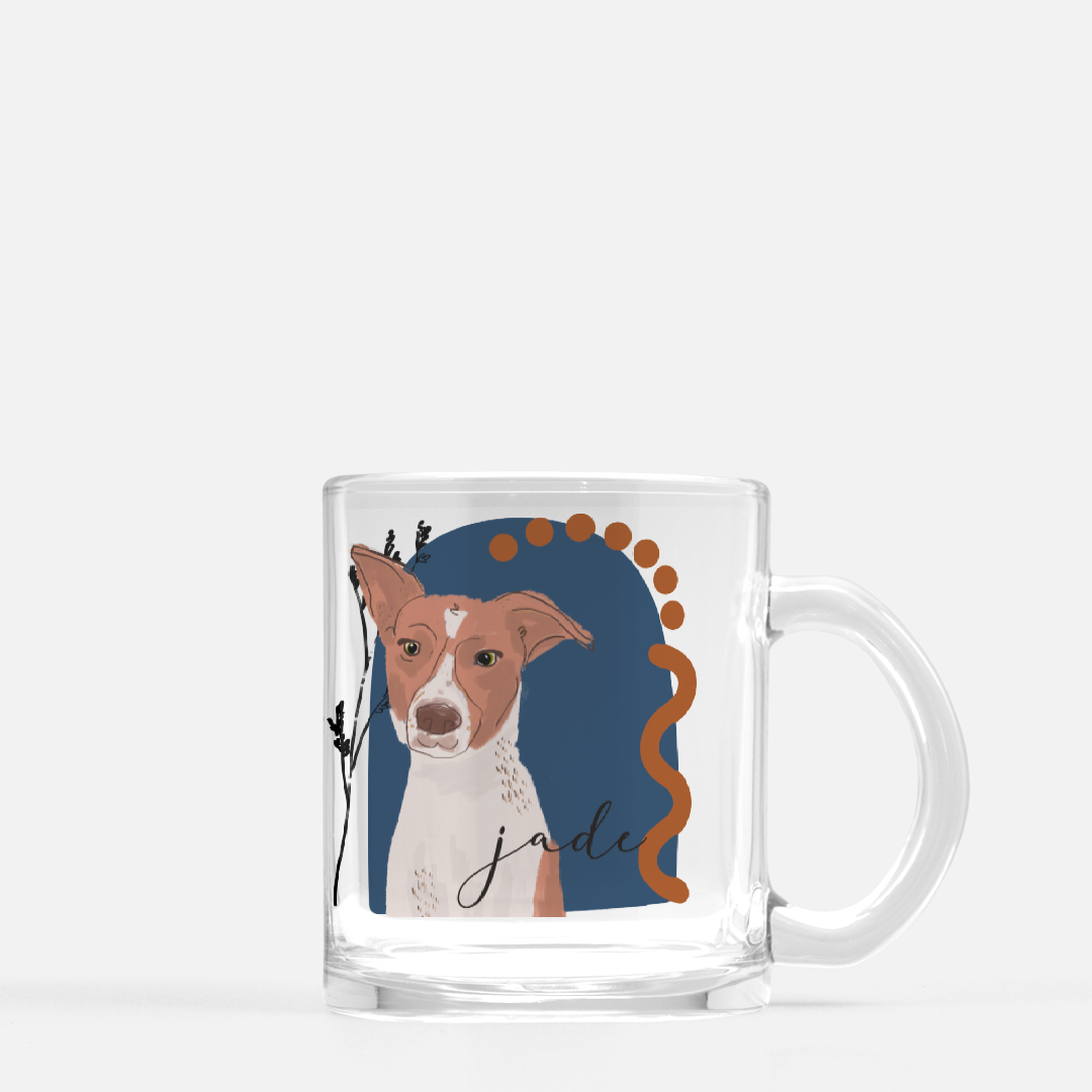 Coffee and Dogs | Dog Portrait on Mug by The Doggo