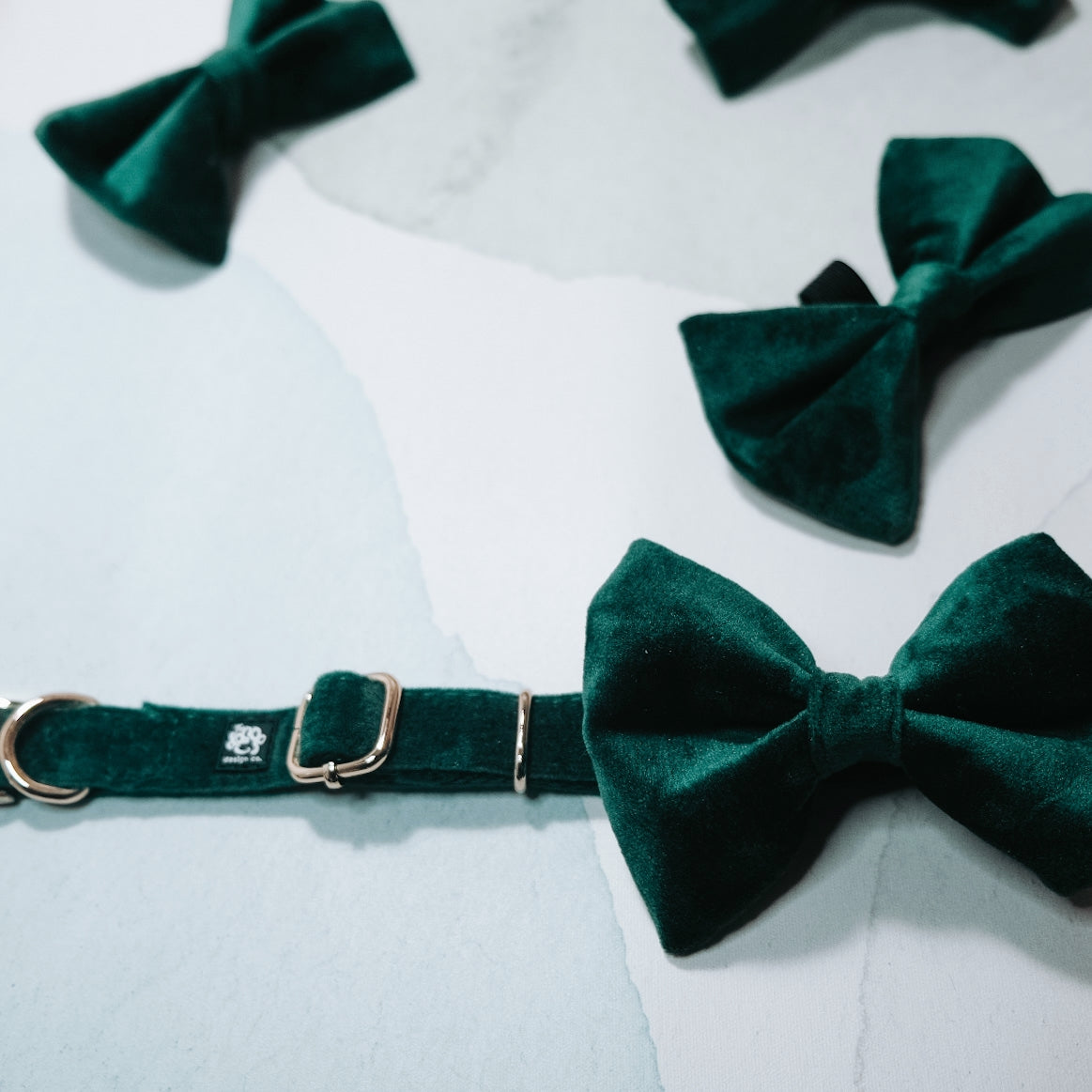 Emerald Green Bow Tie for Dogs | Dog Bow Tie for Collar | Aesthetic Doggo | The Doggo Co.