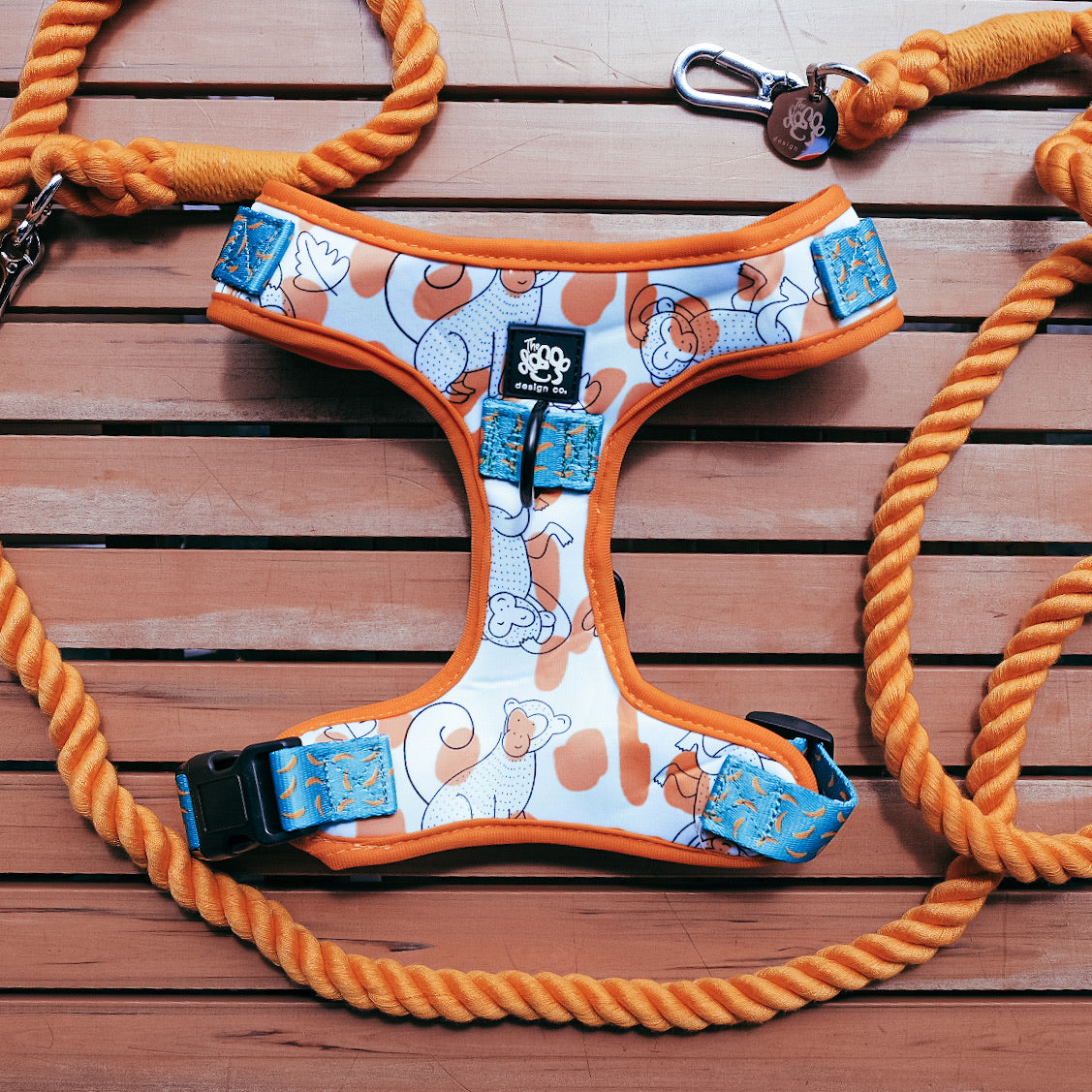 Going Bananas - Adjustable Harness - The Doggo Design Co